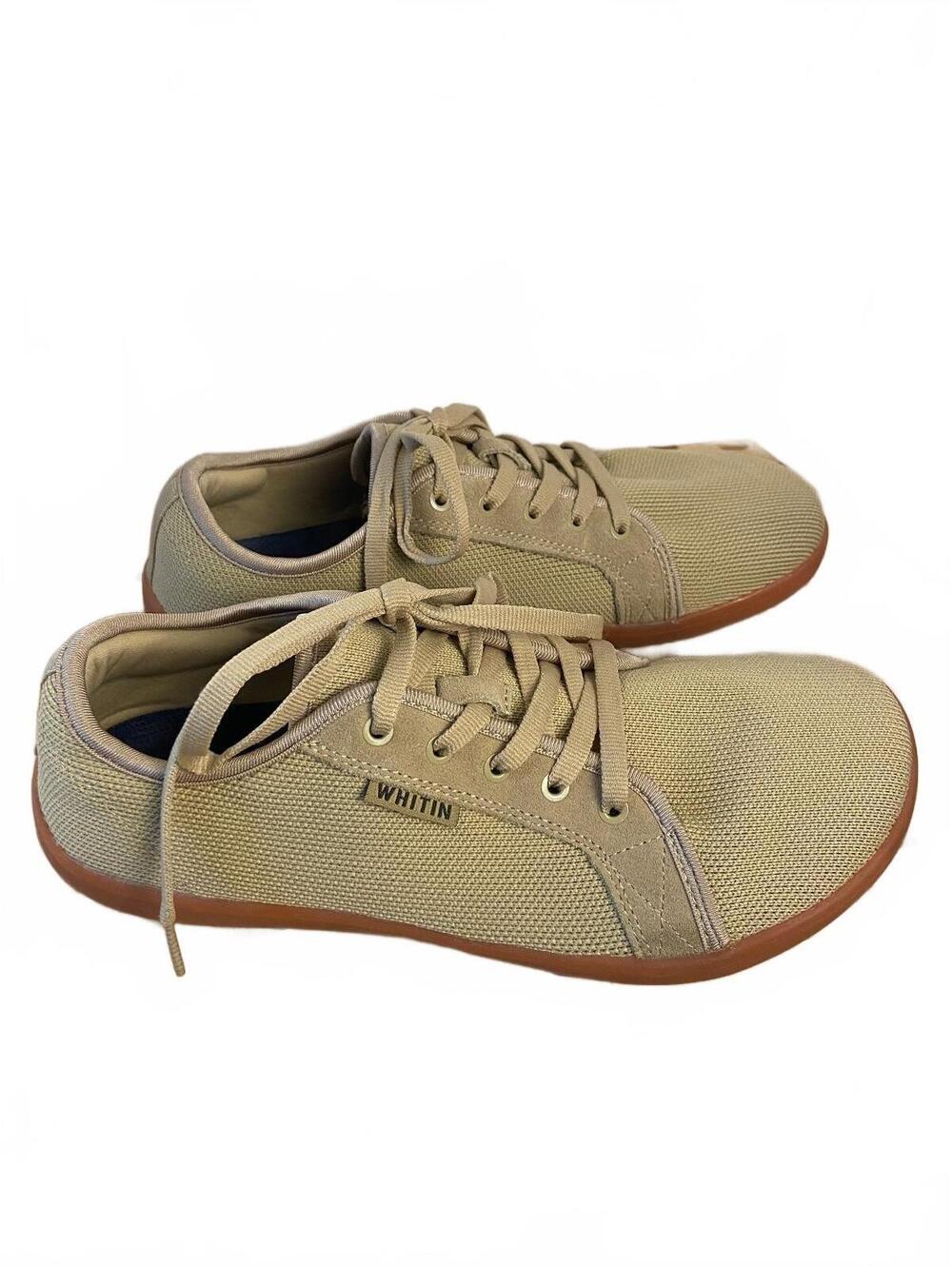 Whitin Beige Casual Lightweight Barefoot Sneakers Size 43